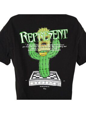 Represent Dope Cactus T Shirt Mens Size XL Black Inflation Streetwear